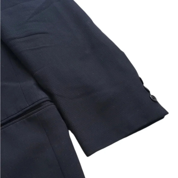 Hugo Boss Navy 100% Wool Blazer 42R - Picture 2 of 4